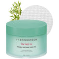 BRING GREEN Tea Tree CICA Soothing Toner PAD | Korean Daily Skincare Routine with Mild Formula, Cooling for Soothing and Hydrationg Effect, Vegan Certified Toner Pads 90 Count, 5.29 Fl. OZ.
