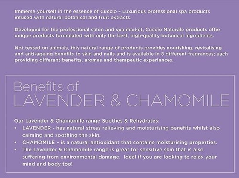 Cuccio Full Hand Treatment - Cuticle Oil 2.50 Oz and Butter Blends Moisturizing Scented Body Cream, 8 Oz (Lavender)