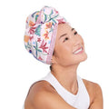Dock & Bay Turban Hair Towel - for Home & The Beach - Super Absorbent, Quick Dry - Pink Paradise