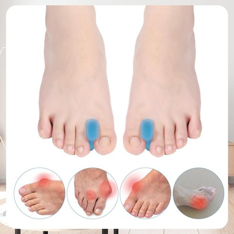 16pcs Gel Toe Separators, Soft Silicone Toe Straighteners Toe Spacers Comfortable Relief Foot Pain Toe Separator Corrector Toe Separators for Men Women Overlapping Toes (S/M/L Size)