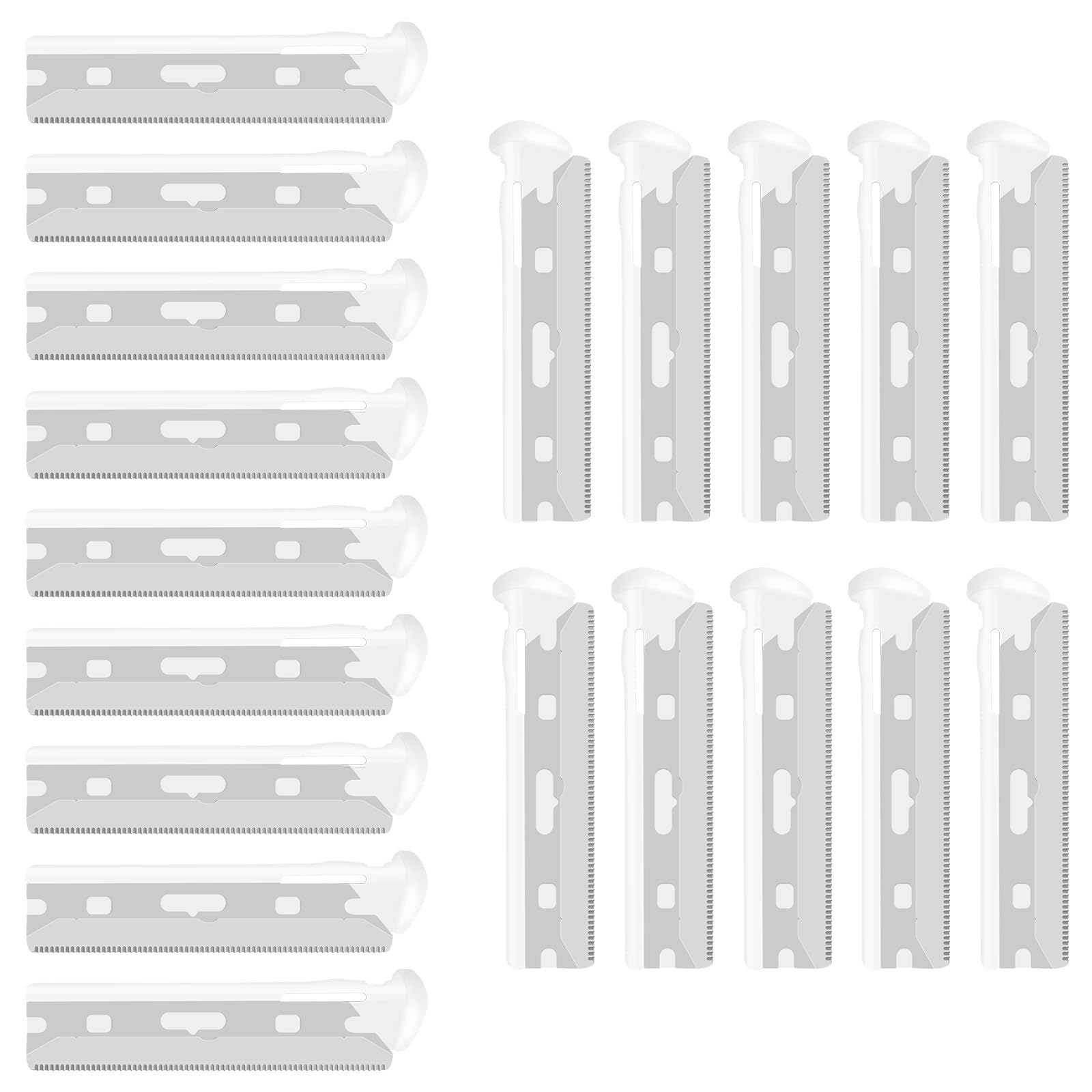 Facial Razor Replacement Blades - Better quality， Compatible with Tweezerman Stainless Steel Facial Razor - 20 Count