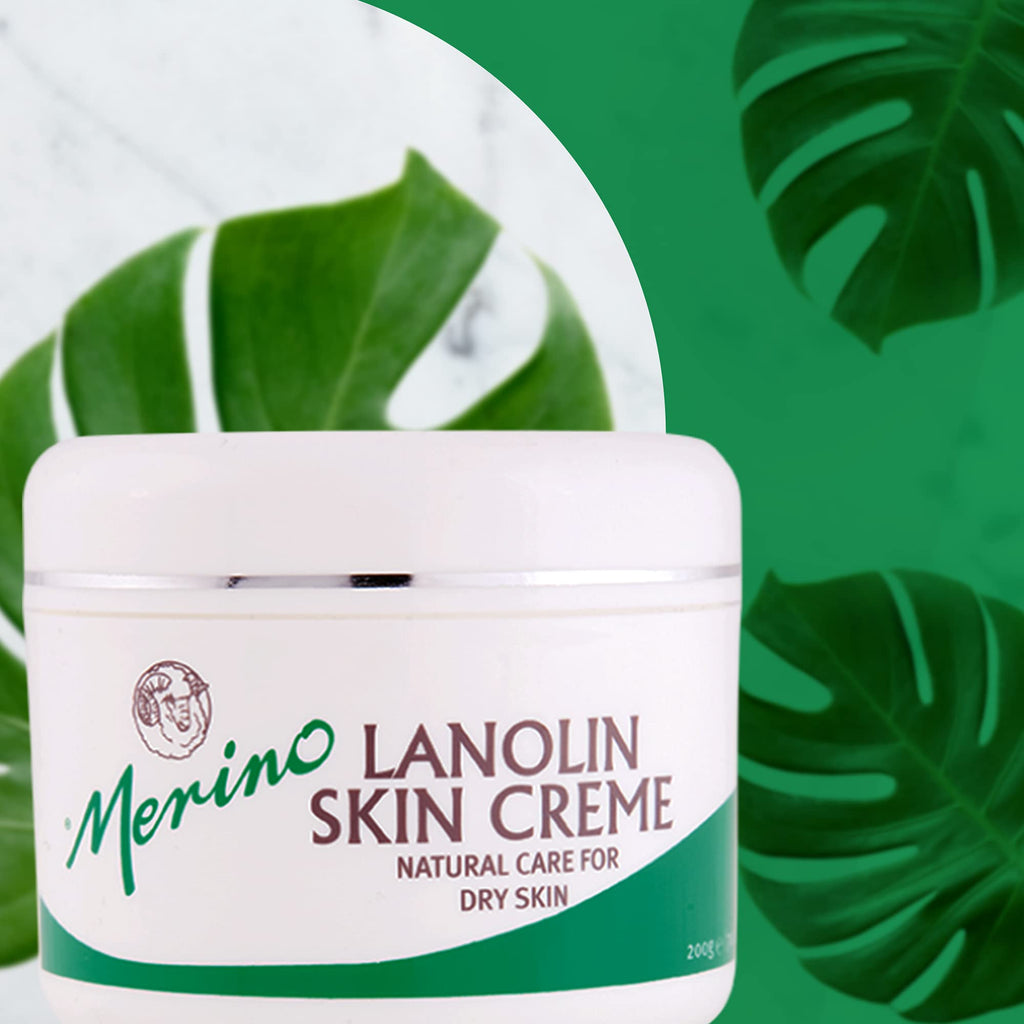 Merino Lanolin Dry Skin Nourishing Skin Cream Medium Jar 200gm/7.05 oz