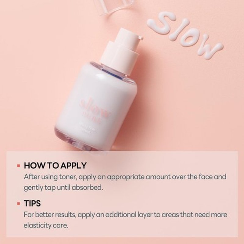 slowPURE Lifting Firm Serum - 7 Peptides & 80% Chamomile, Visibly Firms & Tightens for Fine Lines, Glass Skin Glow | Milky Texture (1.69 fl.oz)