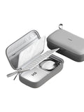 Hagibis Electronics Organizer Travel Case for Mac Mini M4/M4 Pro 2024 Portable Waterproof Carry Case for Cable, Charger, Docking Station, Power Bank, SD Card, Mouse, USB Flash Disk (Grey)
