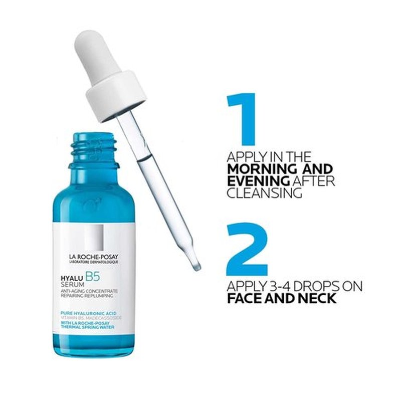 La Roche-Posay Hyalu B5 Serum - Hydrating Hyaluronic Acid & Vitamin B5 for Plump, Sensitive Skin