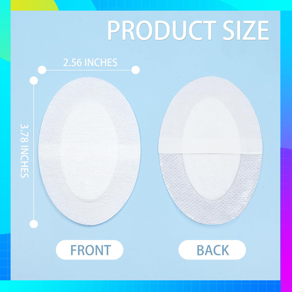 20pcs Sterile Non-Woven Eye Pads Patches Adhesive Bandages Wound Dressings for Adults