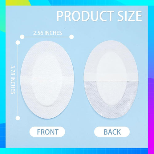 20pcs Sterile Non-Woven Eye Pads Patches Adhesive Bandages Wound Dressings for Adults