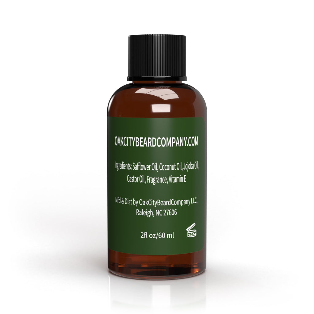 OakCityBeardCo. - Tobacco Vanilla - 2 Ounce - Beard Oil - Beard Conditioner - Tobacco - Vanilla - Guaiac Wood