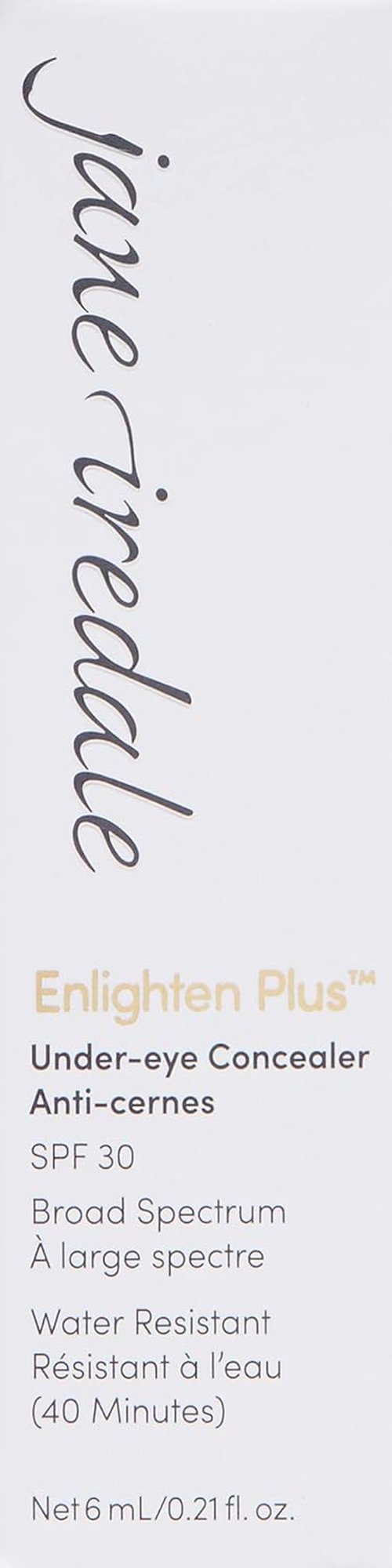 Jane Iredale Enlighten Plus Under-Eye Concealer - Brightens & Depuffs | Lightweight Full Coverage with SPF