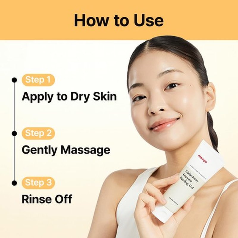 MANYO Galactomy Enzyme Peeling Gel, Face and Body Scrub, Dead Skin Remover, Blackhead Remover, Korean Exfoliating Gel, Korean Skin Care, 2.5fl oz (75ml)