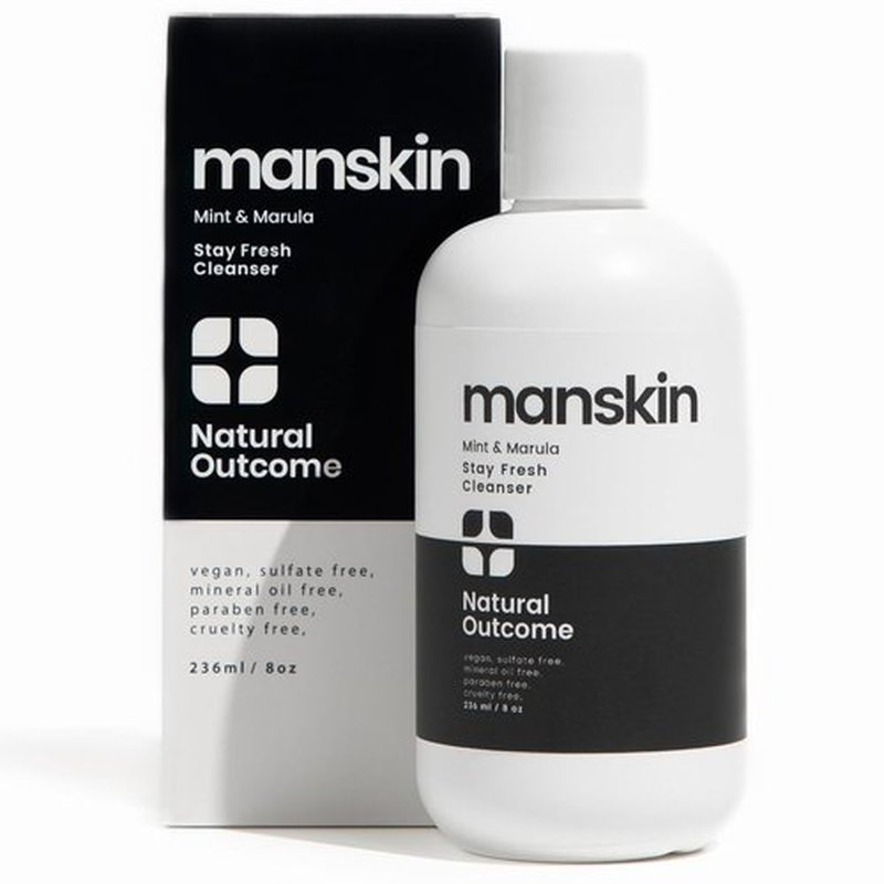 Natural Outcome Men's Face Wash - Cleansing Gel with Mint & Marula Oil | Sulfate-Free 8 oz Daily Cleanser
