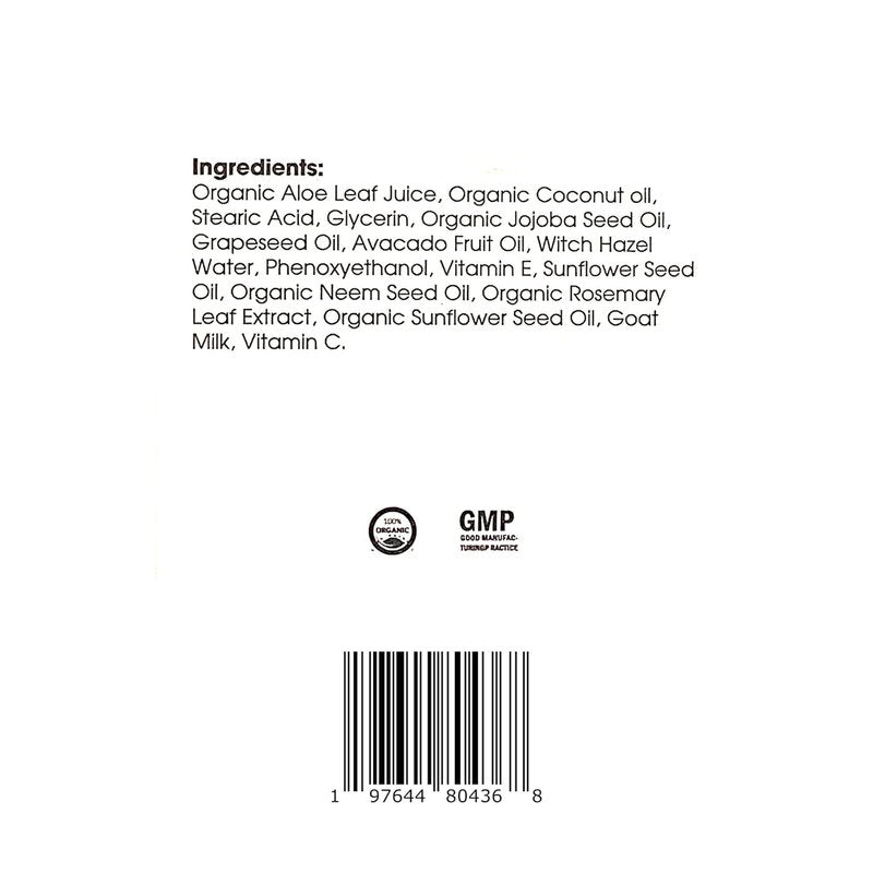 ZOE Goat Milk Moisturizer for Sensitive Skin - Hydrating & Soothing Face Cream with Aloe & Jojoba | Organic & Cruelty-Free