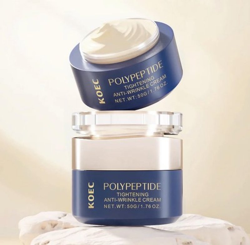 KOEC Anti-Wrinkle Face Cream - Tripeptide-1 & Squalane for Tightening | 1.76 oz