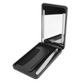 Yechiry LED Lighted Pocket Mirror, Rechargeable Compact Makeup Mirrorwith Travel Comb, Metal Eyebrow Tweezer & Smart Fill Light for Travel (Black)