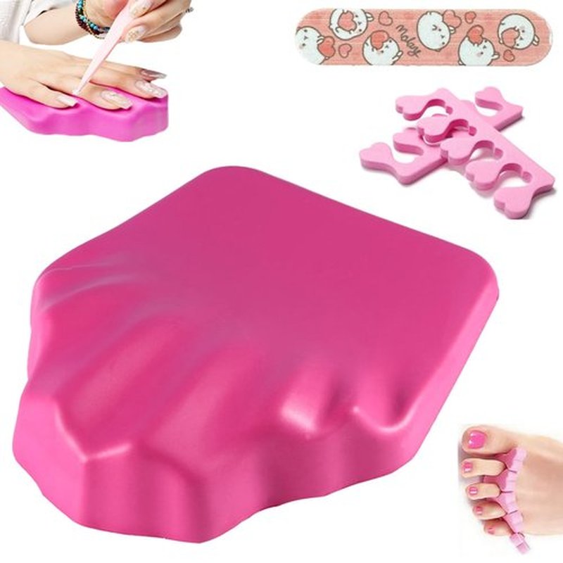 arm rest for nails tech 4pcs Silicone nail accessories,nail cushion hand rest Manicure Hand Rest nail hand rest nail polish hand rest Suitable use at home Nail Technician Use Must Have Nail Pillow