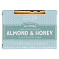 Rinse Bath & Body Almond and Honey Soap - Handmade Castile Soap w/Local Honey | Naturally Moisturizing Bar Soap | Shea & Cocoa Butter | Essential Oils | Natural Soap | Vegan | Gluten Free | 4.25oz