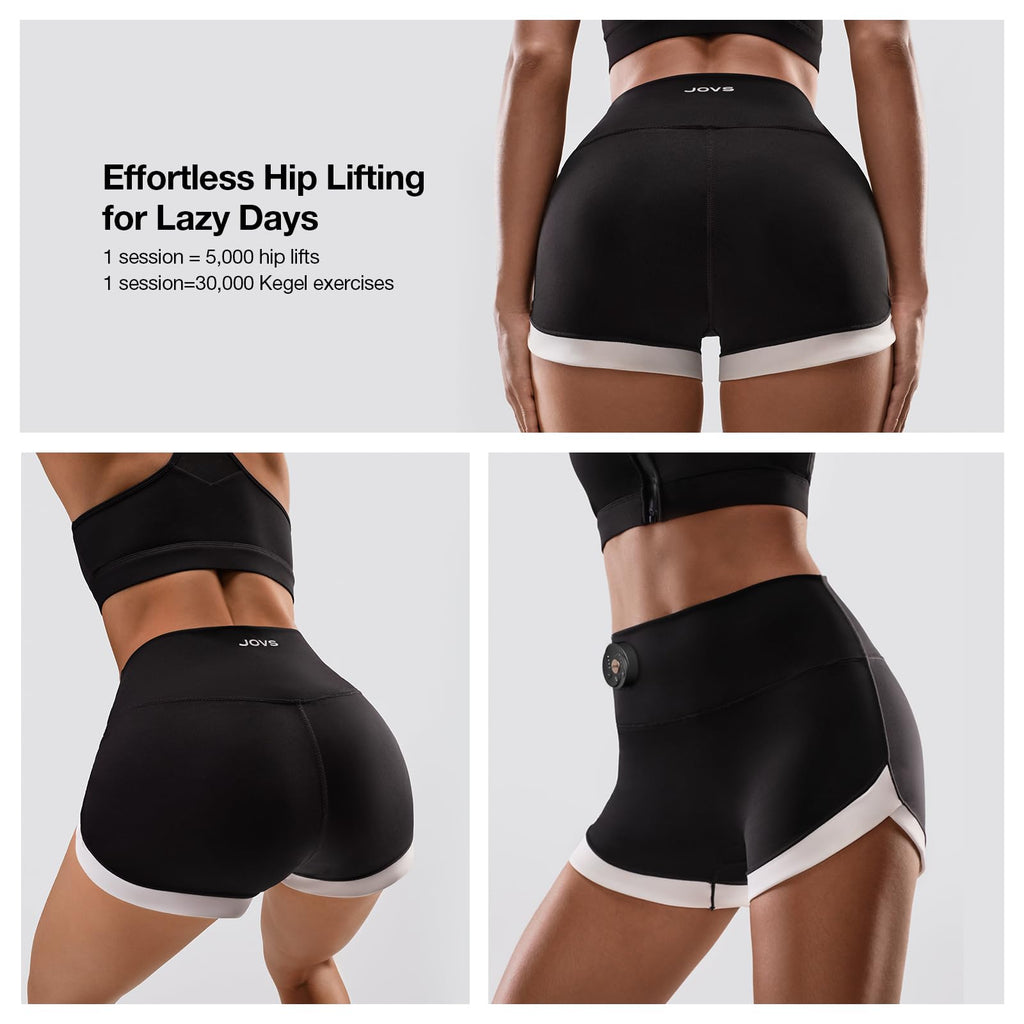 JOVS Toning Shorts for Hip Shaping & Pelvic Floor Muscle Lifting, F+ Size, Black