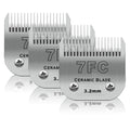 7FC Dog Grooming Ceramic Blades,Compatible with Andis,Oster A5,Wahl KM10
