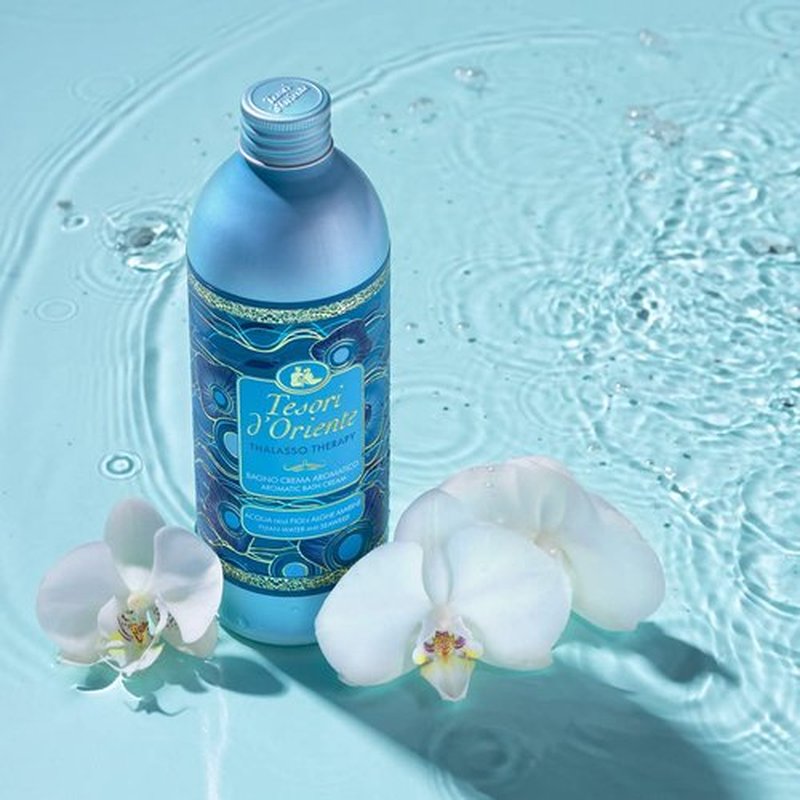 Tesori d'Oriente Bubble Bath for Women, Foaming Bath, Relaxing Body Wash and Skin Care - 500 Ml/16.91 Us Fl Oz - [Italian Import] (Thalasso Therapy)