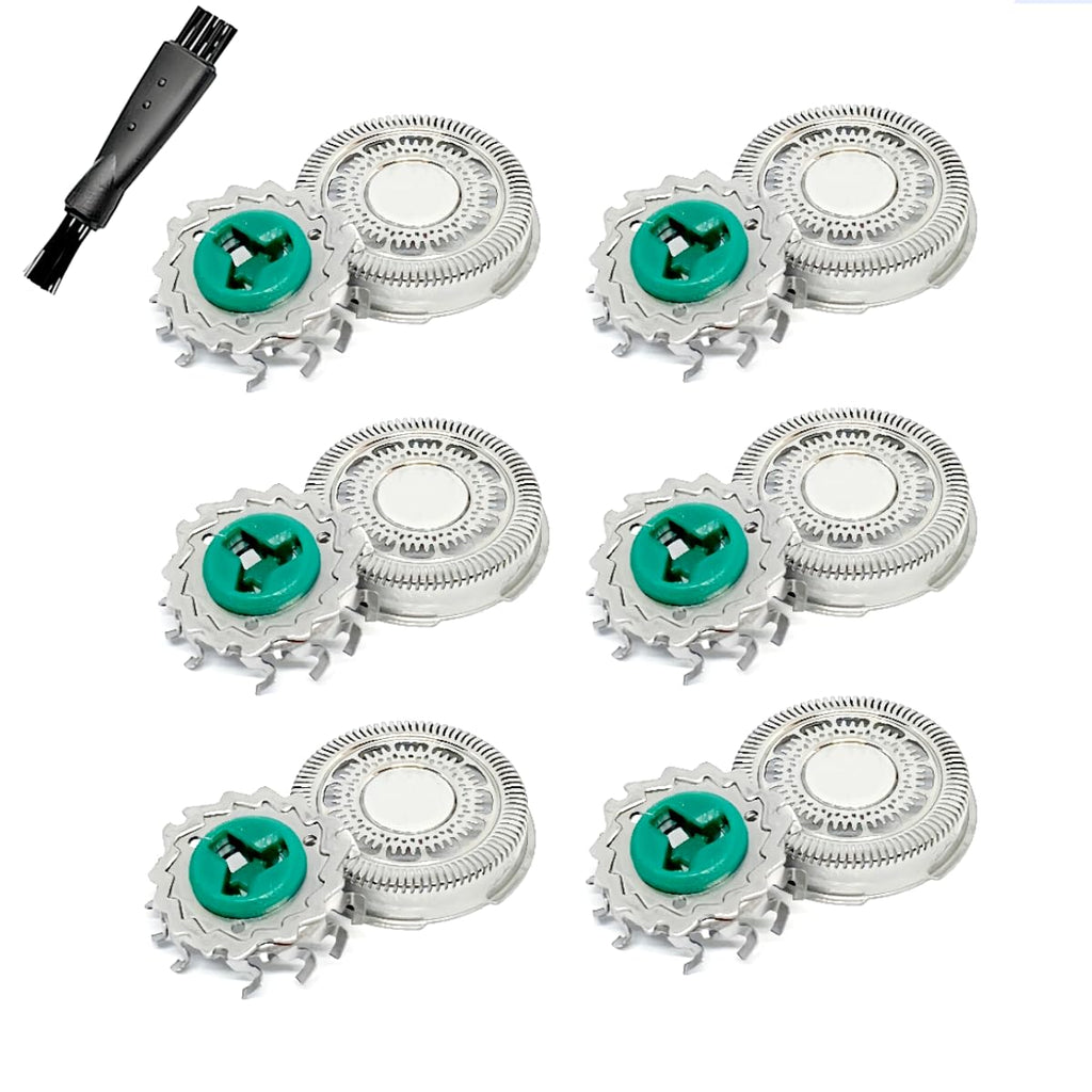 SH60 Replacement Heads Compatible With Norelco 6000 Replacement Blades，SH60 Blades Compatible With Philips Norelco 6000 Replacement Heads Series, S6810, S6820, S6850, S6880/81, 6Pack