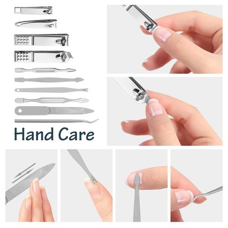 Nail Clippers Set Fingernail and Toenail Clipper Cutters, Manicure Set 30 in 1 Stainless Steel Professional Nail Clipper Set, Ear Cleaning Kit, Portable Travel Grooming Set
