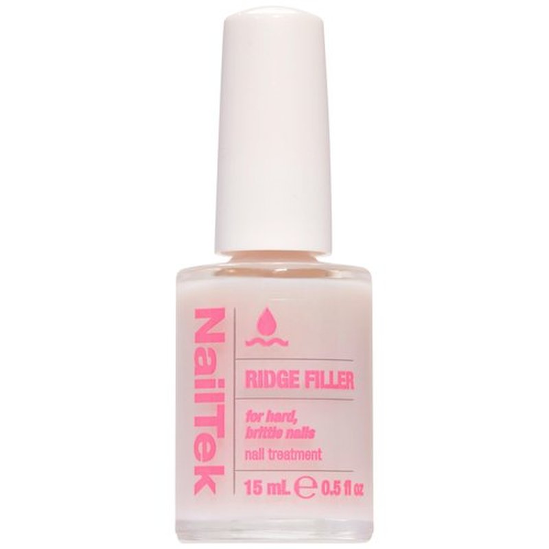 Nail Tek Ridge Filler Formula 3 – Clear Ridge Filler for Nails, Base Coat, Nail Strengthener Polish for Hard & Brittle Nails, 0.5 fl oz