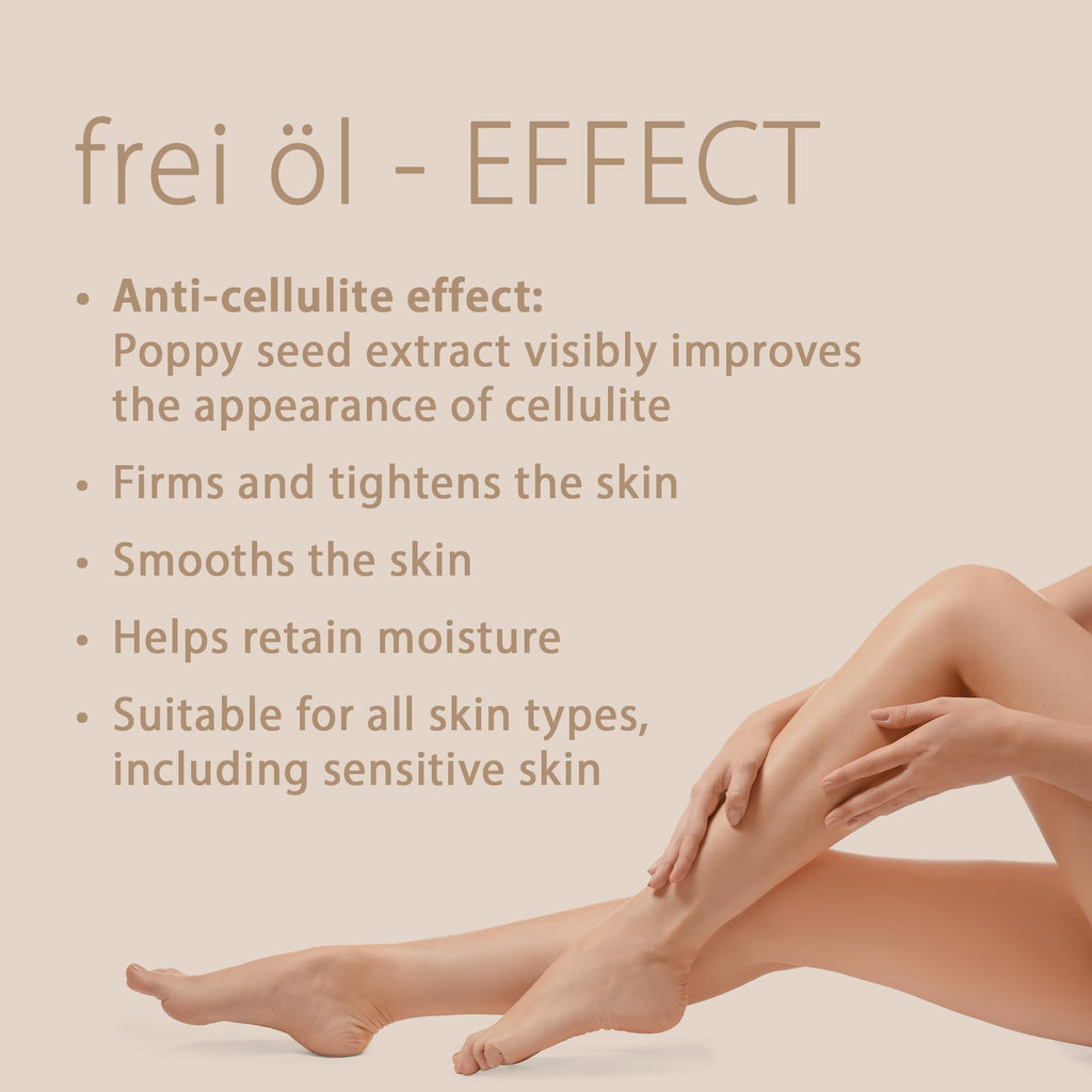 frei öl shaping oil – body oil for cellulite reduction – smooths, tightens & firms problem areas & Post pregnancy regression – citrus scent – all skin types – vegan – 125 ml / 4.23 Fl Oz