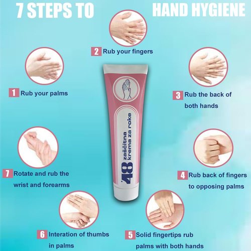SORINA 48 Protective Hand Cream - Deep Hydration & Long-Lasting Protection - 125 ML (6 PCS)