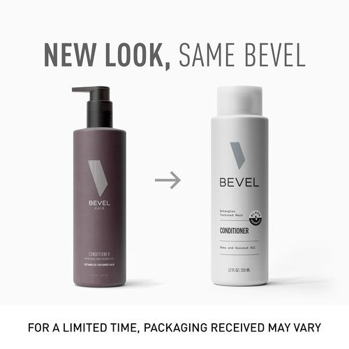 Bevel Hair Conditioner for Men - Moisturizing Coconut Oil & Shea Butter Formula | 12 Oz