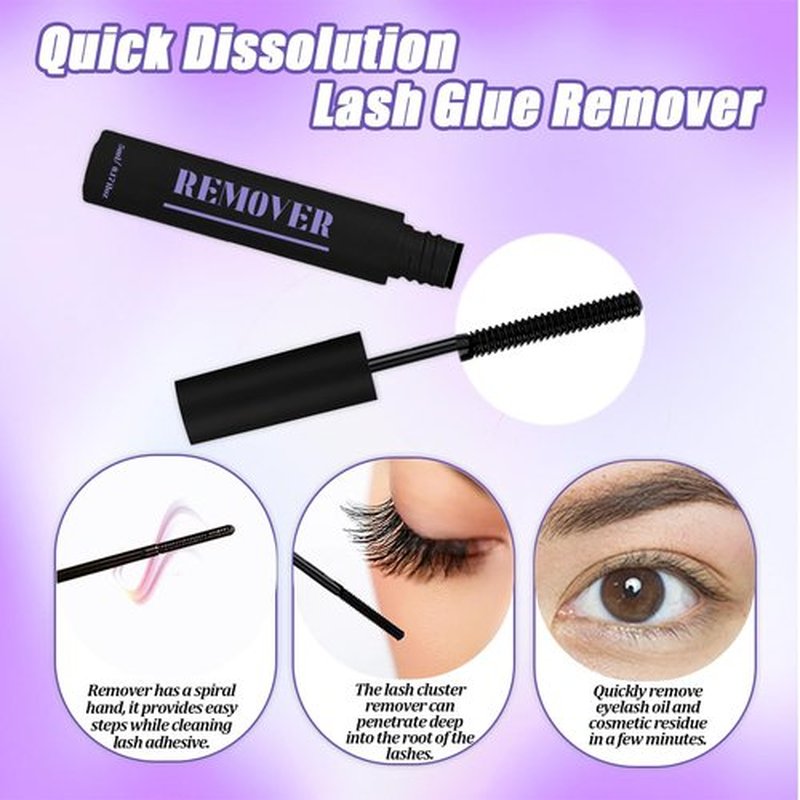 DIY Lash Extension Kit 840Pcs D Curl Individual Lash Clusters Eyelashes Extension Set with Mirror Lash Storage Box Lash Bond&Seal Glue Remover Tweezers Lash Brush Applicator