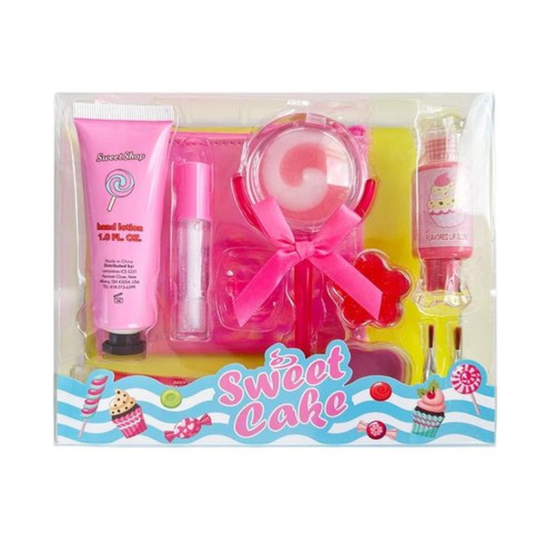 M&U MAKE YOU UP Lip Gloss Set - 11-Piece Girls' Lip Care Collection with Ice Cream & Lollipop Shapes