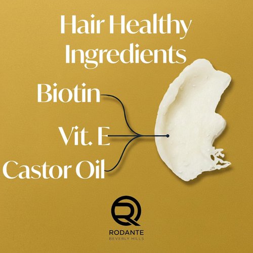 Rodante Beverly Hills Biotin Matte Cream Texture Paste Clay Pomade, Premium Thickening Cream Medium Hold & Anti Hair Loss and Hair Growth Support for Thinning Hair for Men 85 g / 3 oz