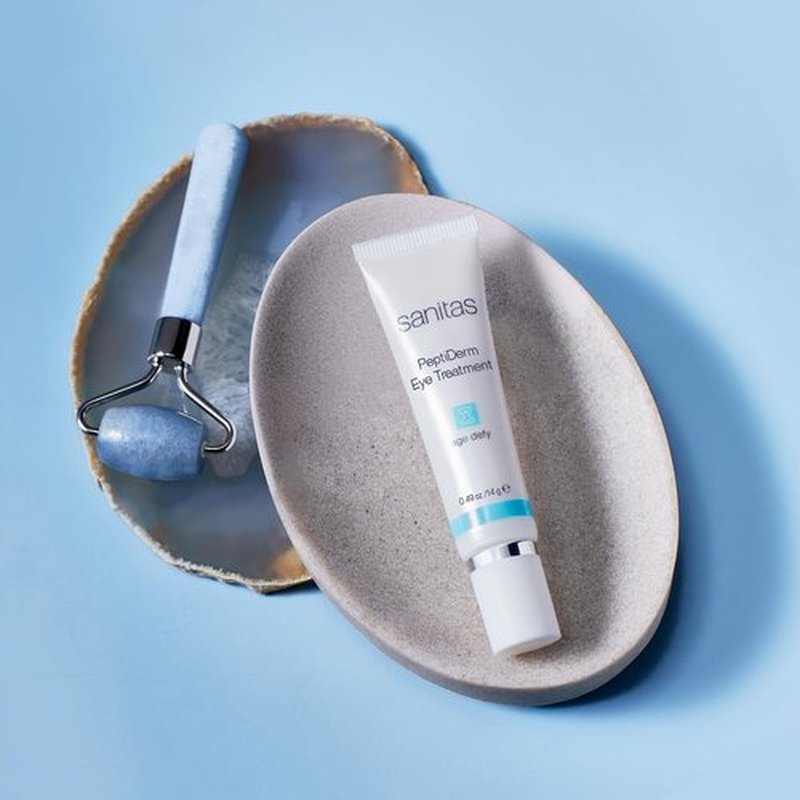 Sanitas Skincare PeptiDerm Eye Treatment - Multi-Benefit Daily Therapy for Youthful Eyes | 0.49 Ounce