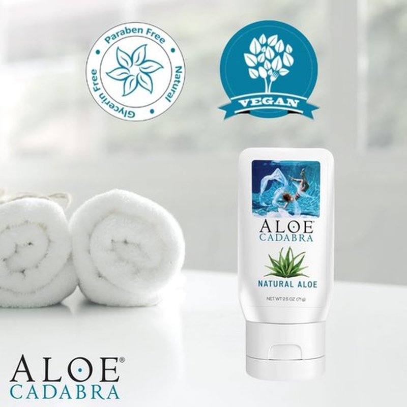 Aloe Cadabra Personal Lubricant - Natural Water-Based Organic Aloe Lube for Couples | Unscented 2.5 Oz