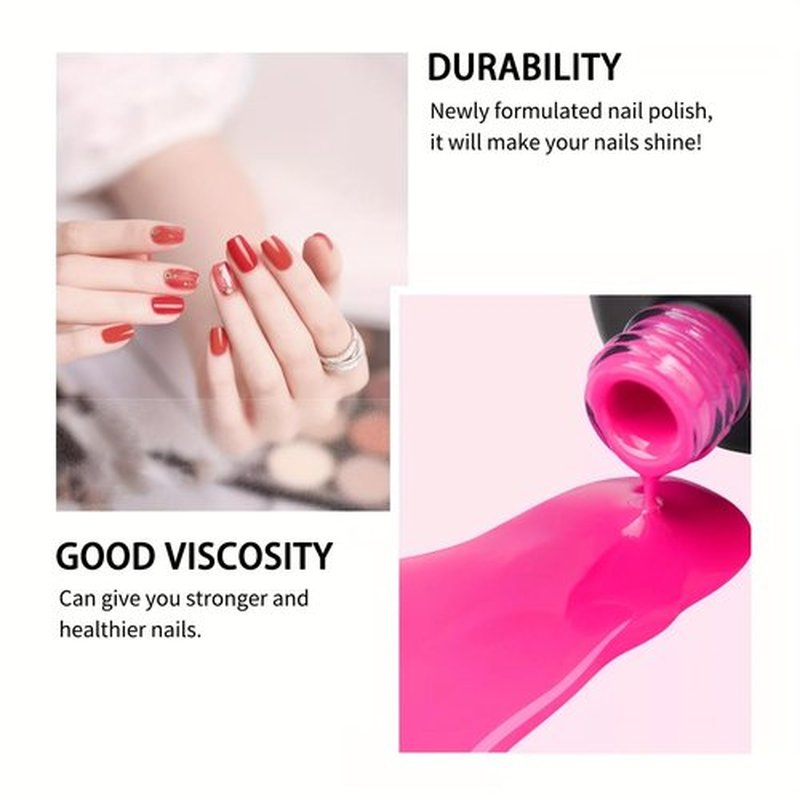finger secret 32 Color Gel Nail Polish Set, Full Colors Necessary Professional Nail Art DIY Tools, 8ml each Lasting and Durable Soak Off Gel/UV Gel Nail Polish Ideal for Nail Salon or Home DIY