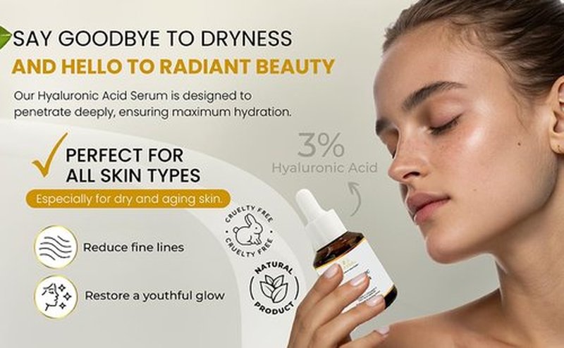 Collagen Youth Cream & Hyaluronic Acid Serum Set by Solarielle – Anti-Aging Skincare Duo for Deep Hydration, Firming & Wrinkle Care