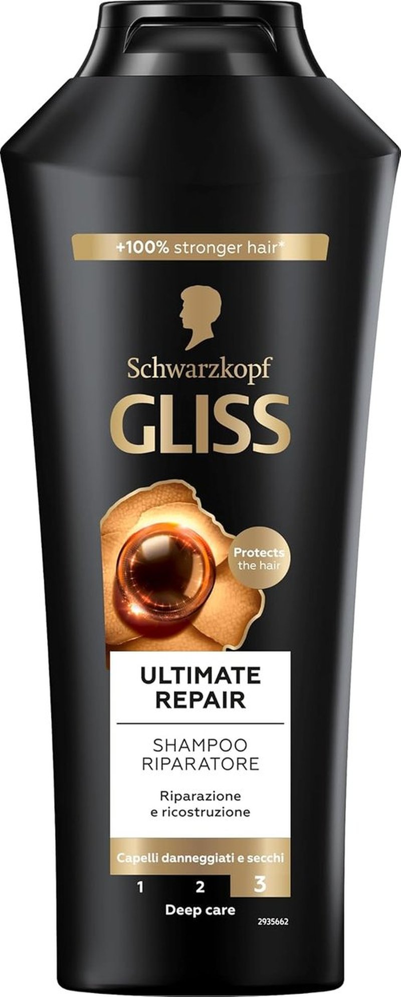 Gliss Ultimate Repair Shampoo - Deeply Nourishing Formula for Damaged Hair | 400 ml