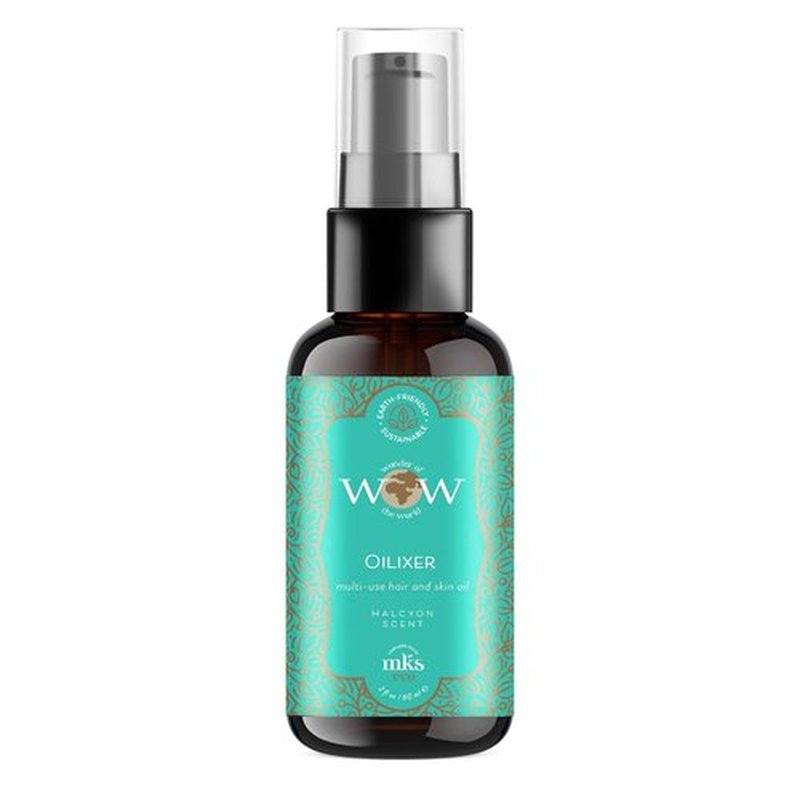 MKS Eco WOW Oilixir - Multi-Use Hair & Skin Oil, Halcyon Scent | 2 Fl Oz - Vegan & Cruelty-Free
