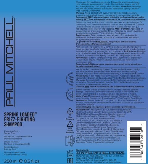 Paul Mitchell Frizz-Fighting Shampoo - Spring Loaded Formula for Curly Hair, 8.5 fl. oz.