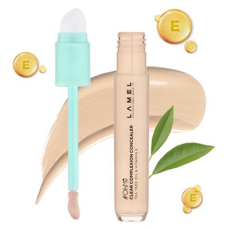 LAMEL OH My Clear Face Concealer - Moisturizing & Waterproof Formula with Vitamin E & Tea Tree Extract - 0.23 fl. oz.