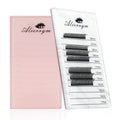 Alierrym Premium Eyelash Extension Tray Lash Applicator Reusable Glass Tile & Pre-Measured Guided Step-by-Step Lines for Easy Application (L)
