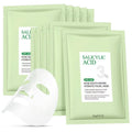 YTRAJU Anti Acne Face Mask Salicylic Acid Face Masks Skincare, Hydrating Face Masks, Soothing Facial Sheet Masks Skin Care for Acne Prone, Acne Mask for Pimple Breakouts Oil Control, 10 Pack