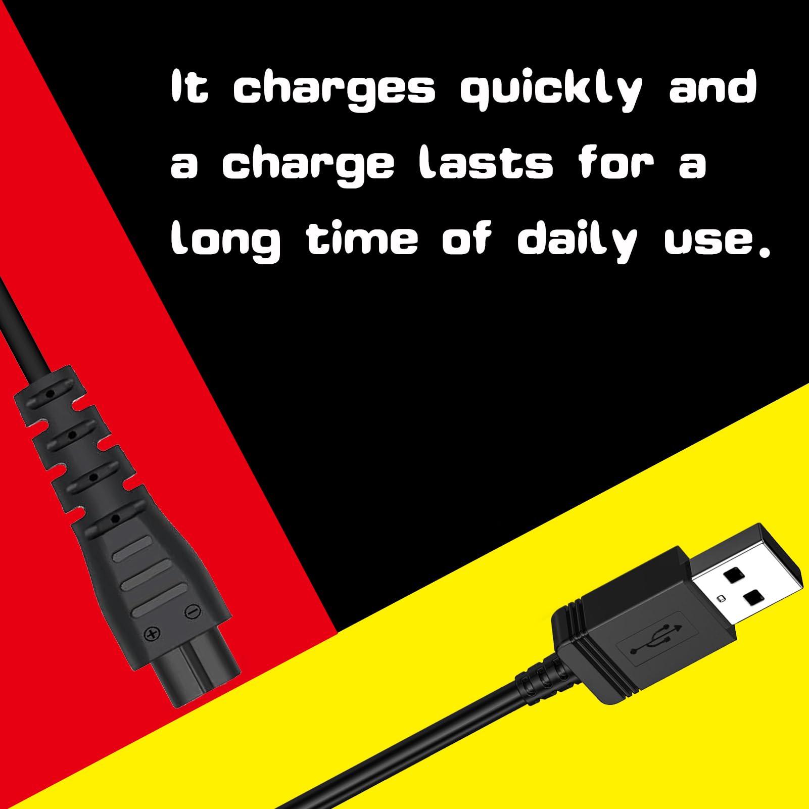 SEEHOM Charging Cord Replacement for Remington XR7000 HC4250 HC5870 HC5950 PG6171 PF7500 PF7600 PF7855 XR1400 Shaver Trimmer USB Charger Cord Power Supply