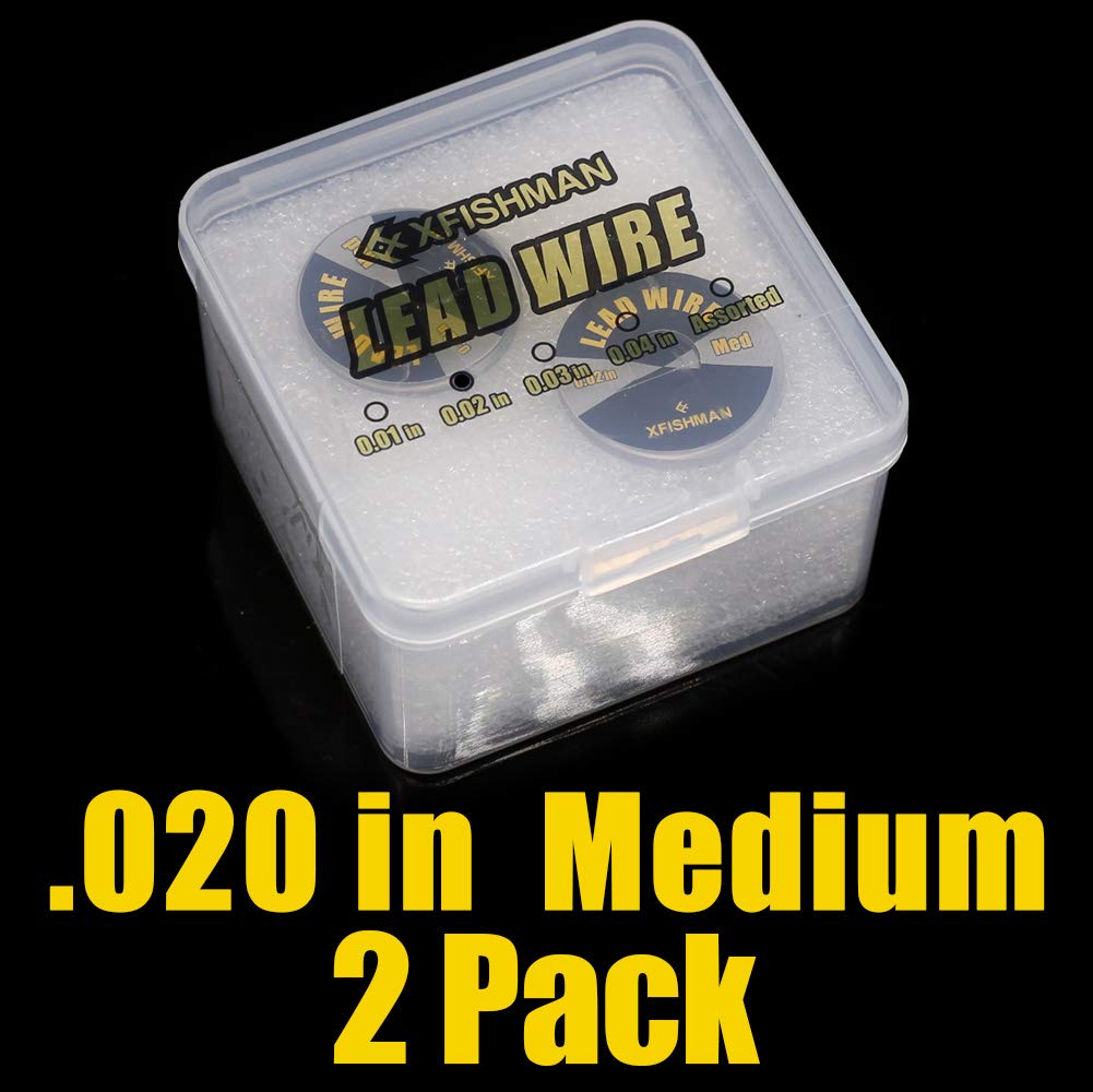 Fly-Tying-Lead-Wire-Fly-Tying-Material- Fly-Fishing-Supplies-Accessories (Medium(.020in) 2 Pack)