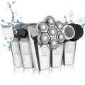 Head Shavers for Bald Men Electric Razor Detachable 7D Head Rotary Shavers, Nose Ear Face Body Hair Trimmer with Clippers IPX8 Waterproof Dry Wet Cordless Rechargeable Grooming Shaver