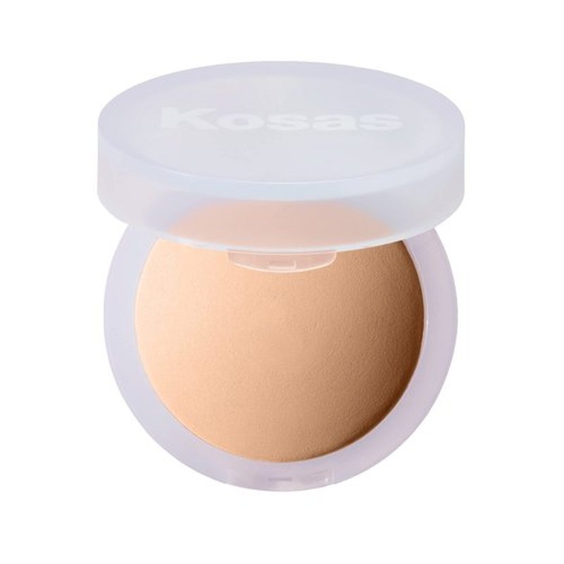 Kosas Cloud Set Pressed Setting Powder – Translucent Shine Control Face Powder, Soft Matte Finish, Comfy (Sheer Medium)