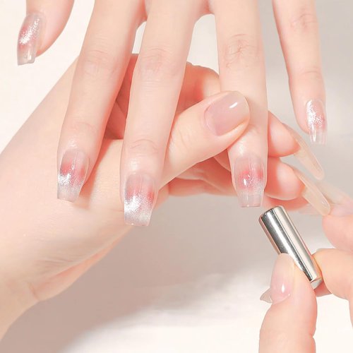 SILPECWEE 11Pcs Cat Eye Magnet for Nails Gel Nail Polish Magnet Wand Cat Eye Magnetic Nail Polish Double-Headed Magnets Sticks Nail Magnets For Nail Art Decoration Salon