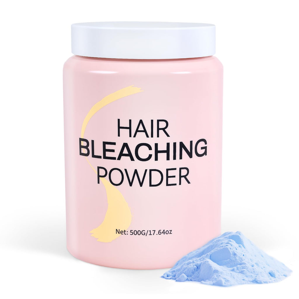 Hair Bleach Powder 500g/17.64 oz, Professional Lightening Bleach for Hair, Strong & Gentle Bleach Powder for Hair, Lift Up to 8 Levels, Perfect for DIY Blonde Highlights & Lightening (500g/17.64 oz)