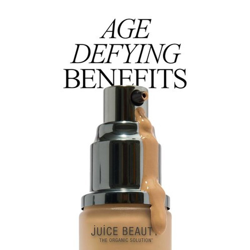 Juice Beauty Phyto-Pigments Flawless Serum Foundation - 15 Rosy Sand - 30 mL - Medium-to-Full, Long-Lasting Coverage - Reduces Look of Wrinkles + Pores - Vegan, Cruelty Free