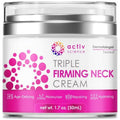 ACTIVSCIENCE Neck Firming Cream - Natural Anti-Aging Moisturizer with Retinol & Hyaluronic Acid | Day & Night Use